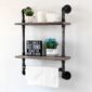 Bathroom Shelves Stylish Storage Rustic Design 3