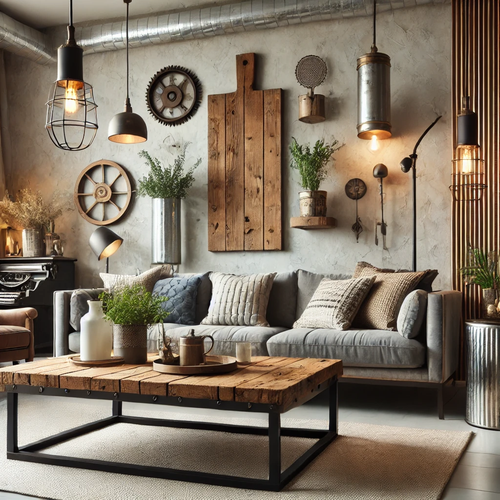 Cozy Urban Industrial Farmhouse Decor Ideas - 05