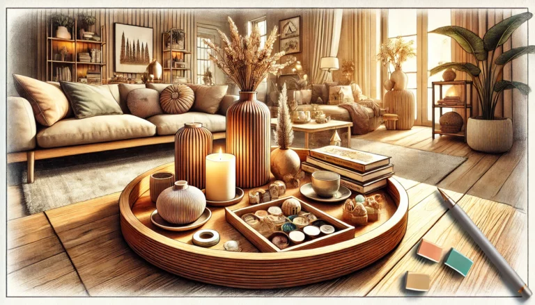 How A Wood Round Tray Can Solve Your Home Decor And Organization Challenges