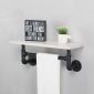 Decorative Industrial Pipe Shelf With Rustic Wood 3