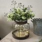 Elegant Vintage Glass Farmhouse Vase for Floral Display 1