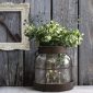 Elegant Vintage Glass Farmhouse Vase for Floral Display 2