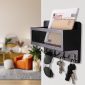 Entryway Mail And Key Holder Rack Black 1