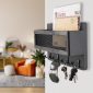 Entryway Mail And Key Holder Rack Grey 1