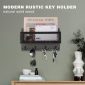 Entryway Mail And Key Holder Rack Grey 2