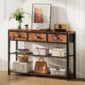 Entryway Table Industrial Console Sleek Design 3