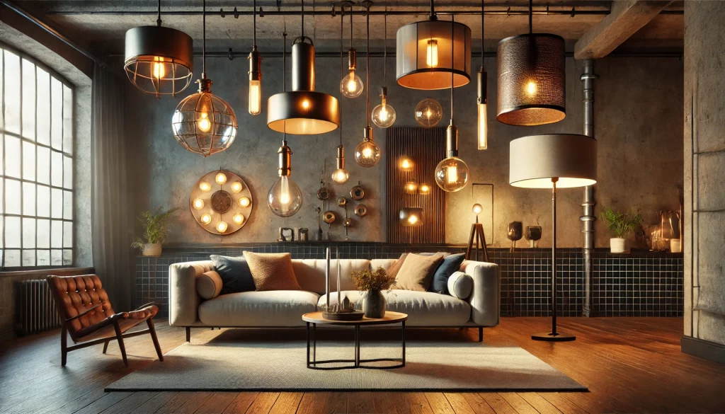 Industrial Living Room Lighting Ideas - 06