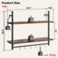 Kitchen Shelving Unit for Modern Industrial Storage dimensionb