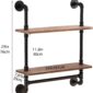 Pine Wood Shelves Rustic Floating Design 1