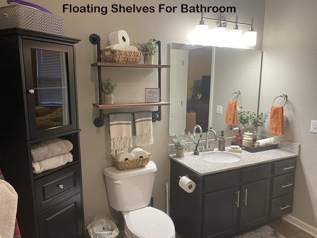 Pine Wood Shelves Rustic Floating Design 4
