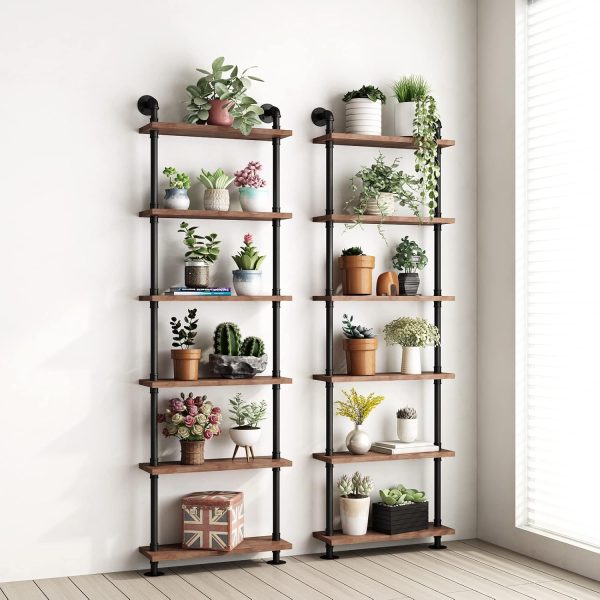 Rustic Industrial Pipe Bookshelves Perfect Storage and Display decor