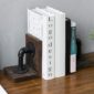 Rustic Wood Bookends Decorative Desk Accessories 1