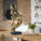 Thinker Statue Gold Abstract Art Figurine for Office and Home 2