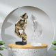 Thinker Statue Gold Abstract Art Figurine for Office and Home 3