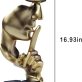 Thinker Statue Gold Abstract Art Figurine for Office and Home 4