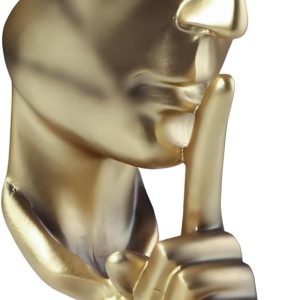 Thinker Statue Gold Abstract Art Figurine for Office and Home 7